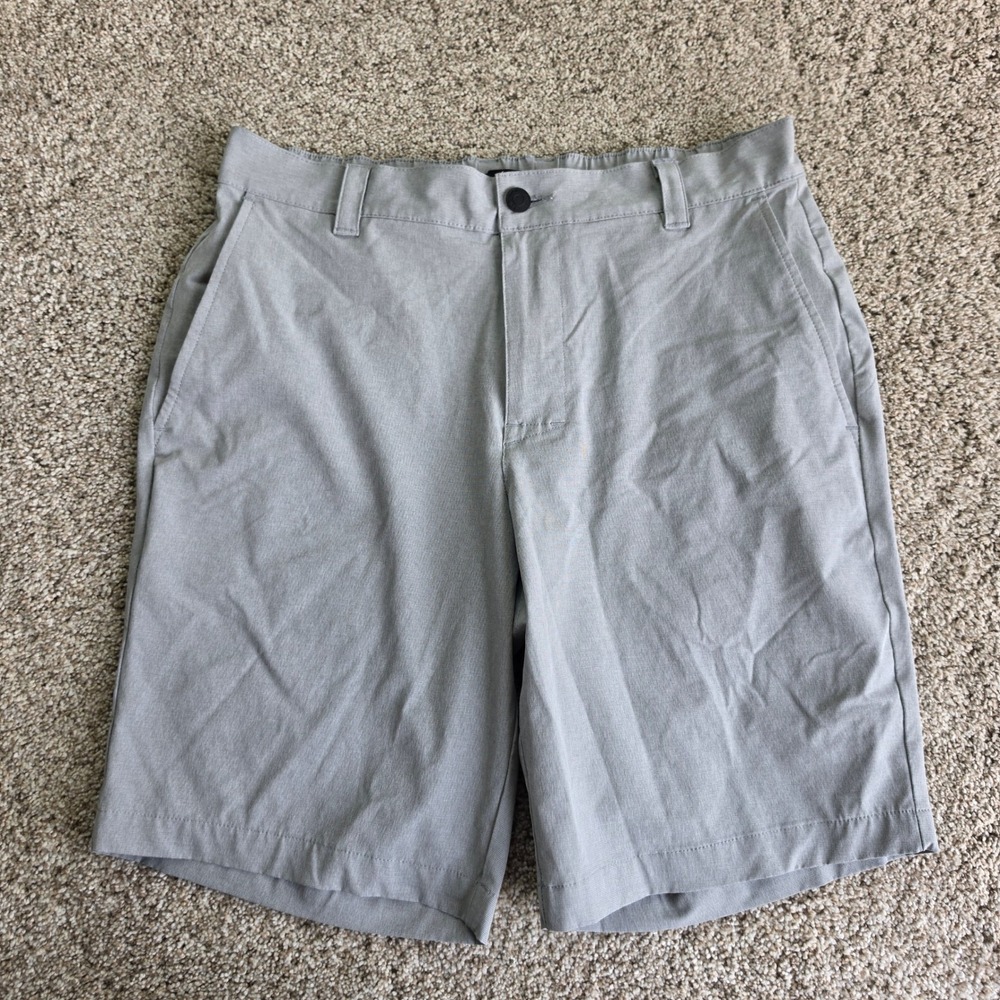 Banana Republic Performance Shorts Mens 32 Gray Stretch Golf Casual Tech Adult